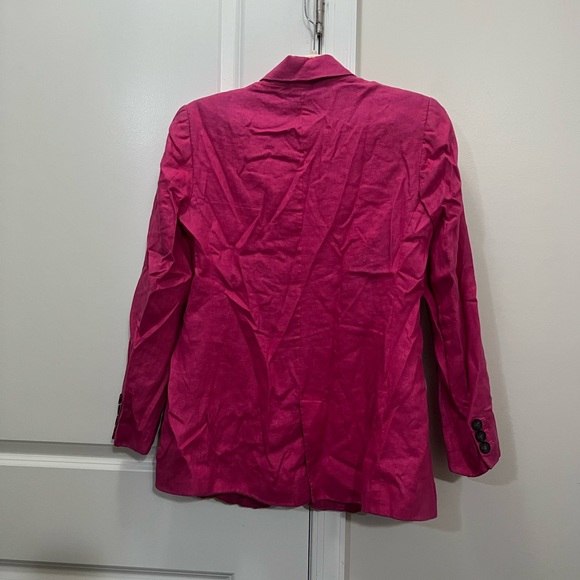 Sanctuary Pink Linen Cape Cod Blazer Size Small $159 - Picture 8 of 12